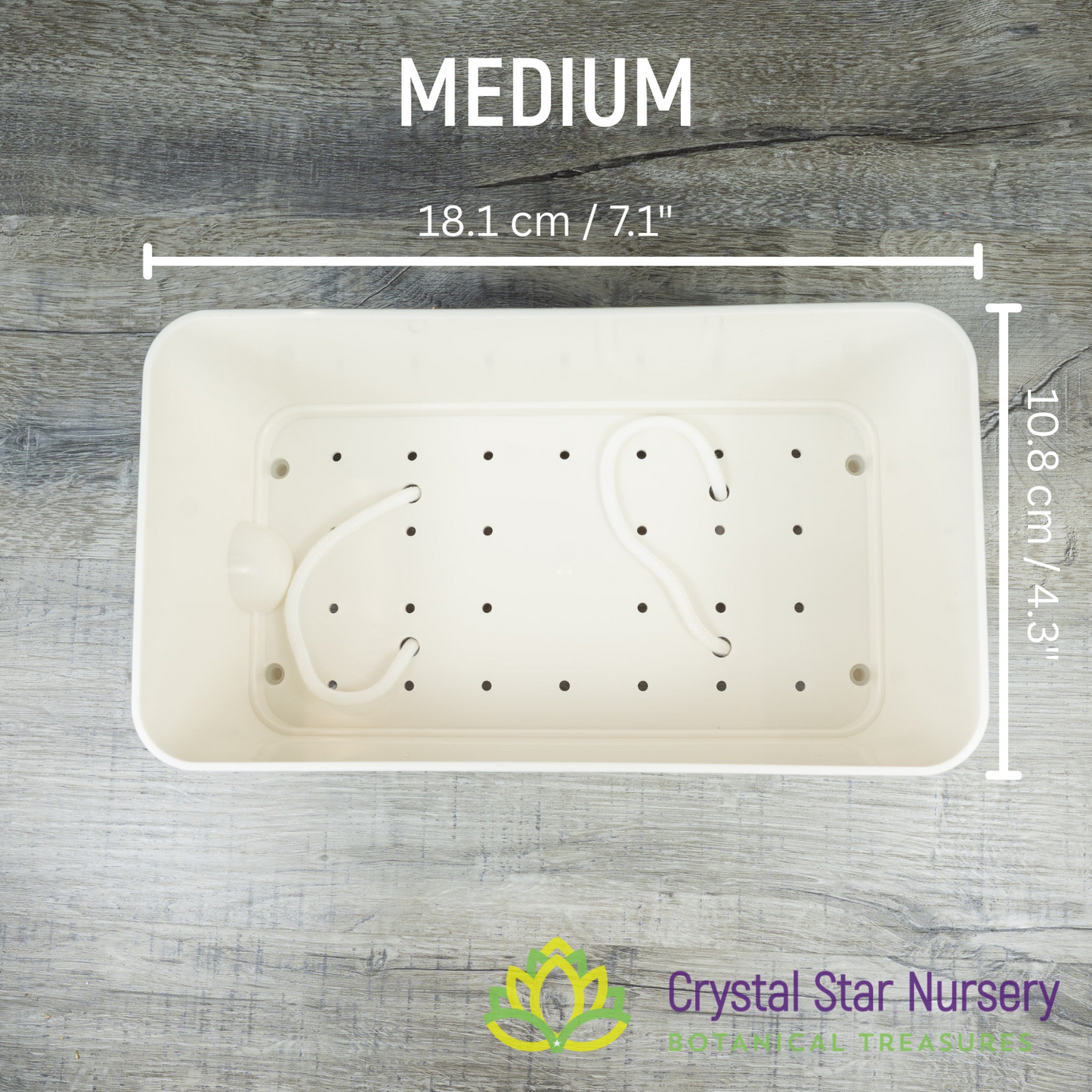 Rectangular Self Watering Pot with Wick