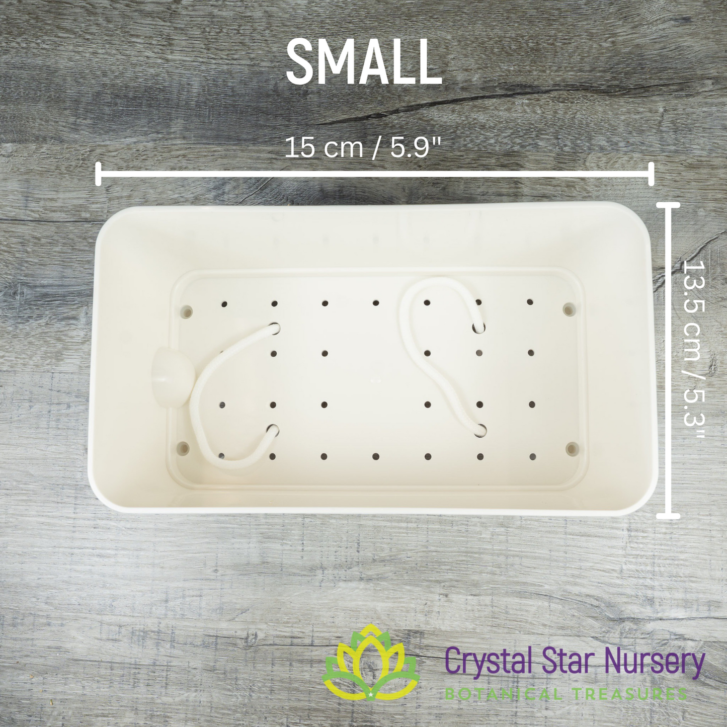 Rectangular Self Watering Pot with Wick