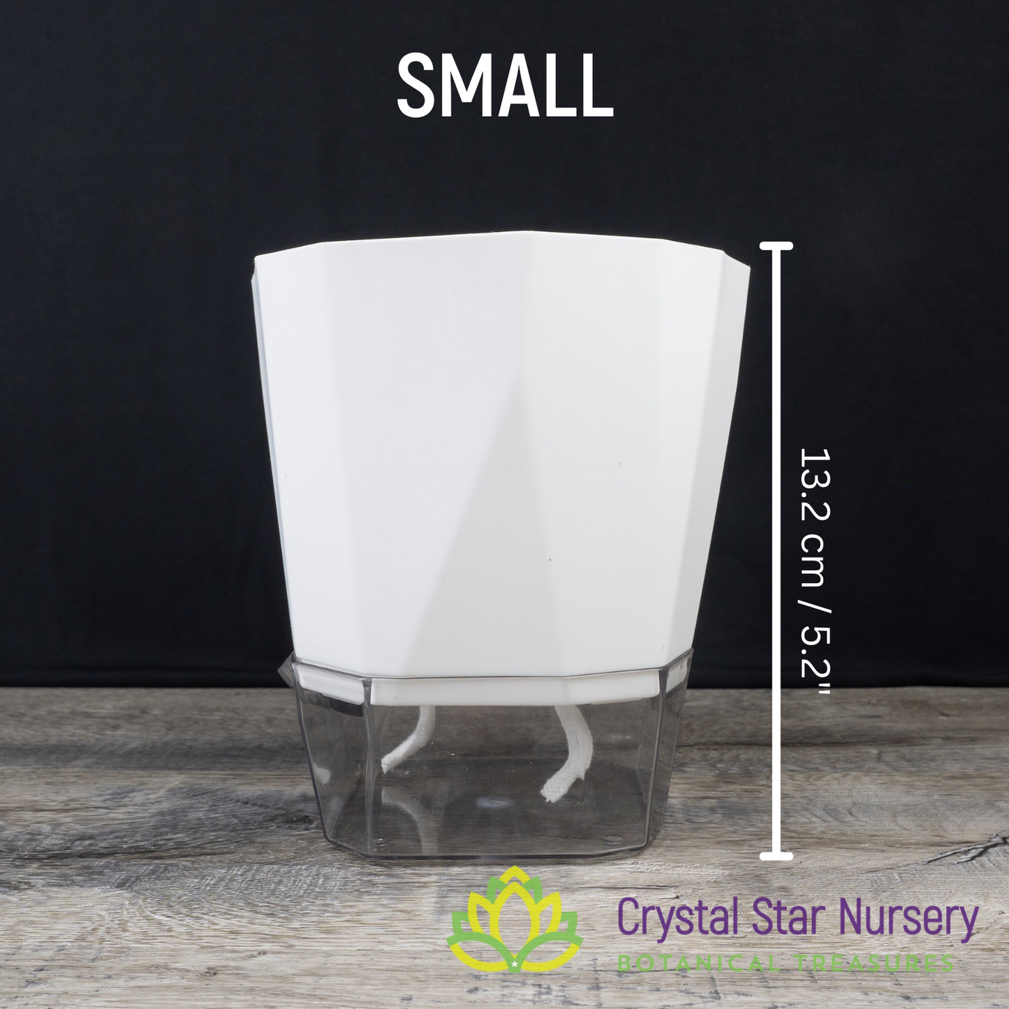 Geometric Self Watering Pot with Wick