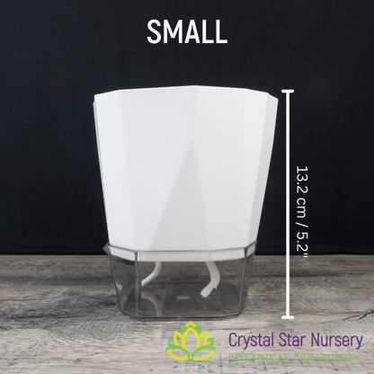 Geometric Self Watering Pot with Wick