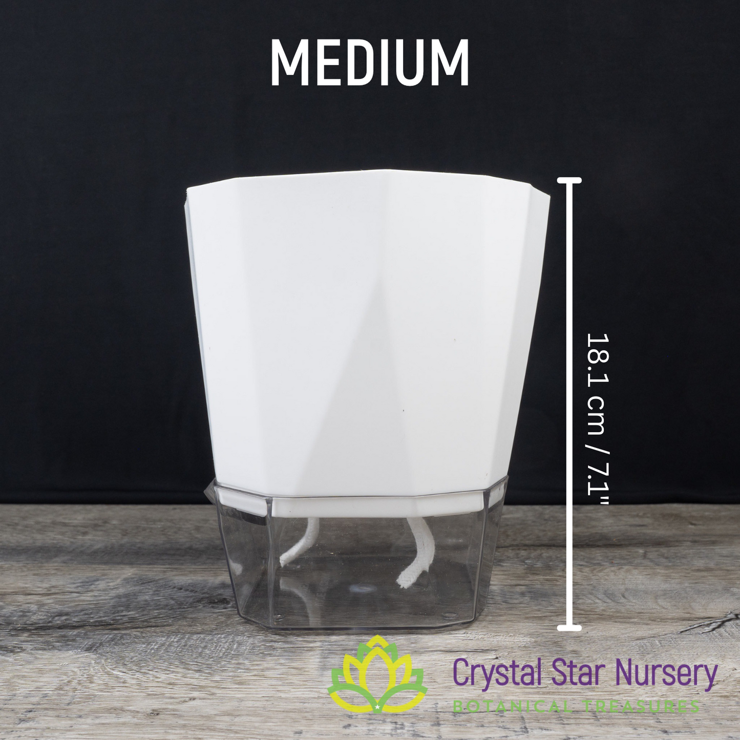 Geometric Self Watering Pot with Wick
