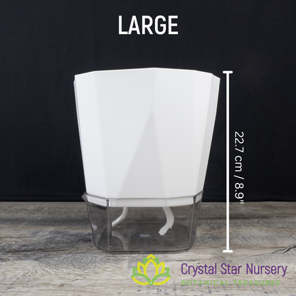 Geometric Self Watering Pot with Wick
