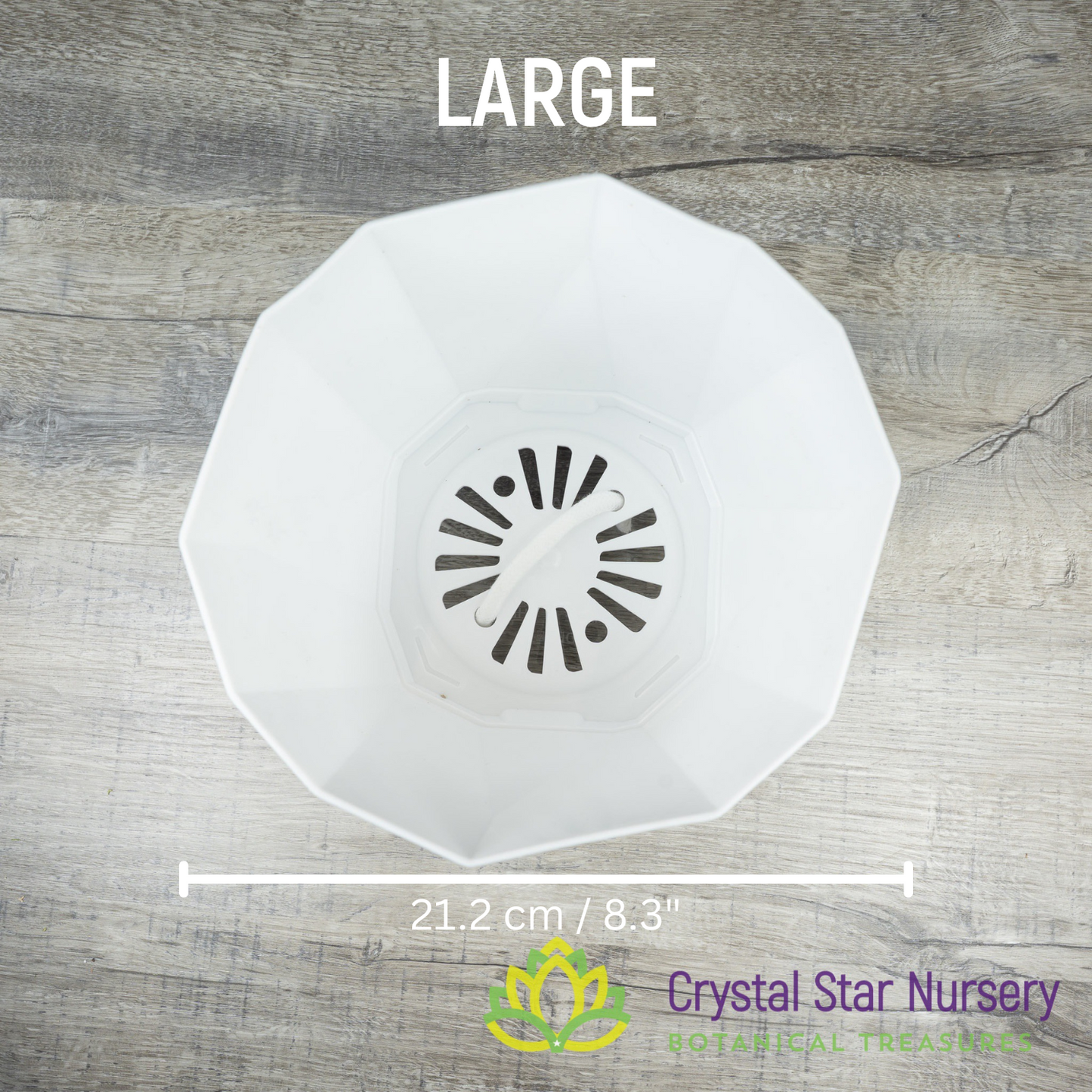 Geometric Self Watering Pot with Wick