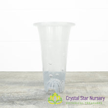 Clear Tall Cymbidium Pot with Additional Vents/Drainage