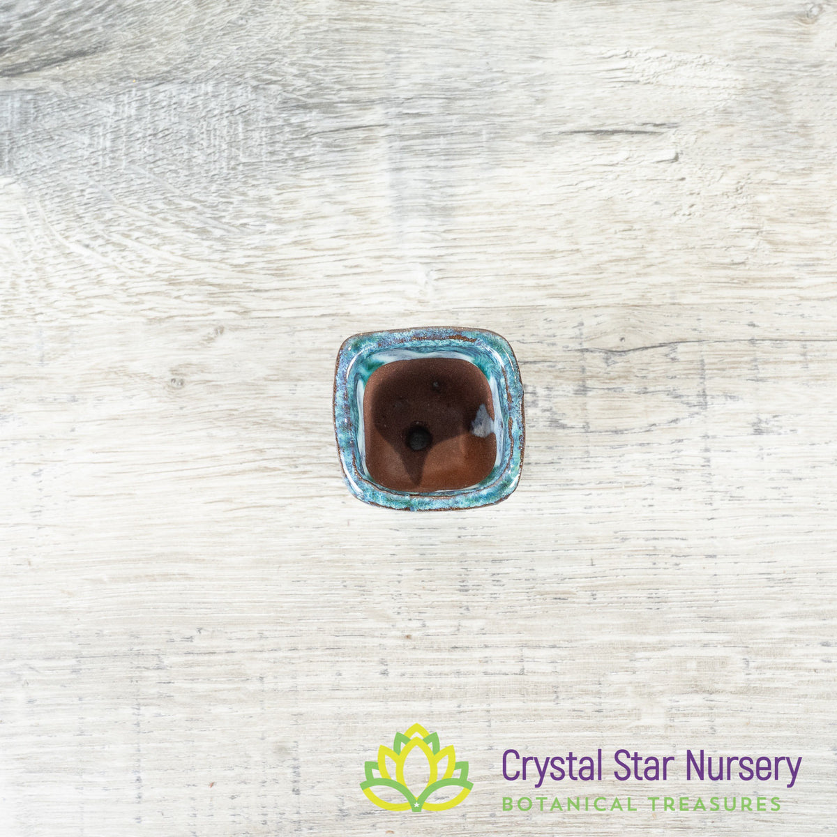Tiny Clay Glazed Pot (F1)