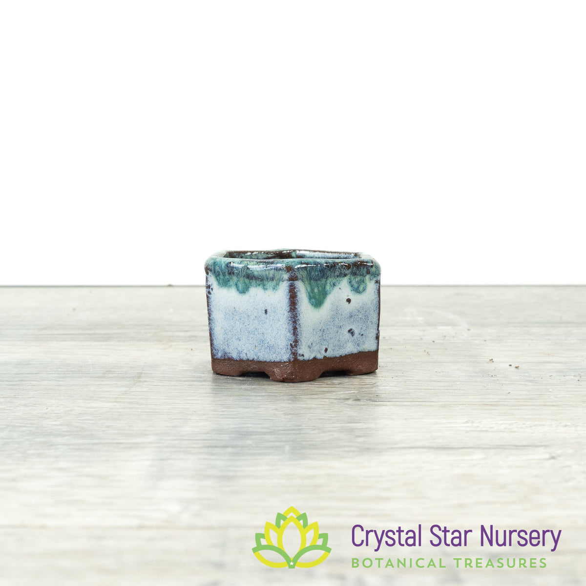 Tiny Clay Glazed Pot (F4)