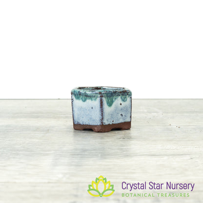 Tiny Clay Glazed Pot (F4)