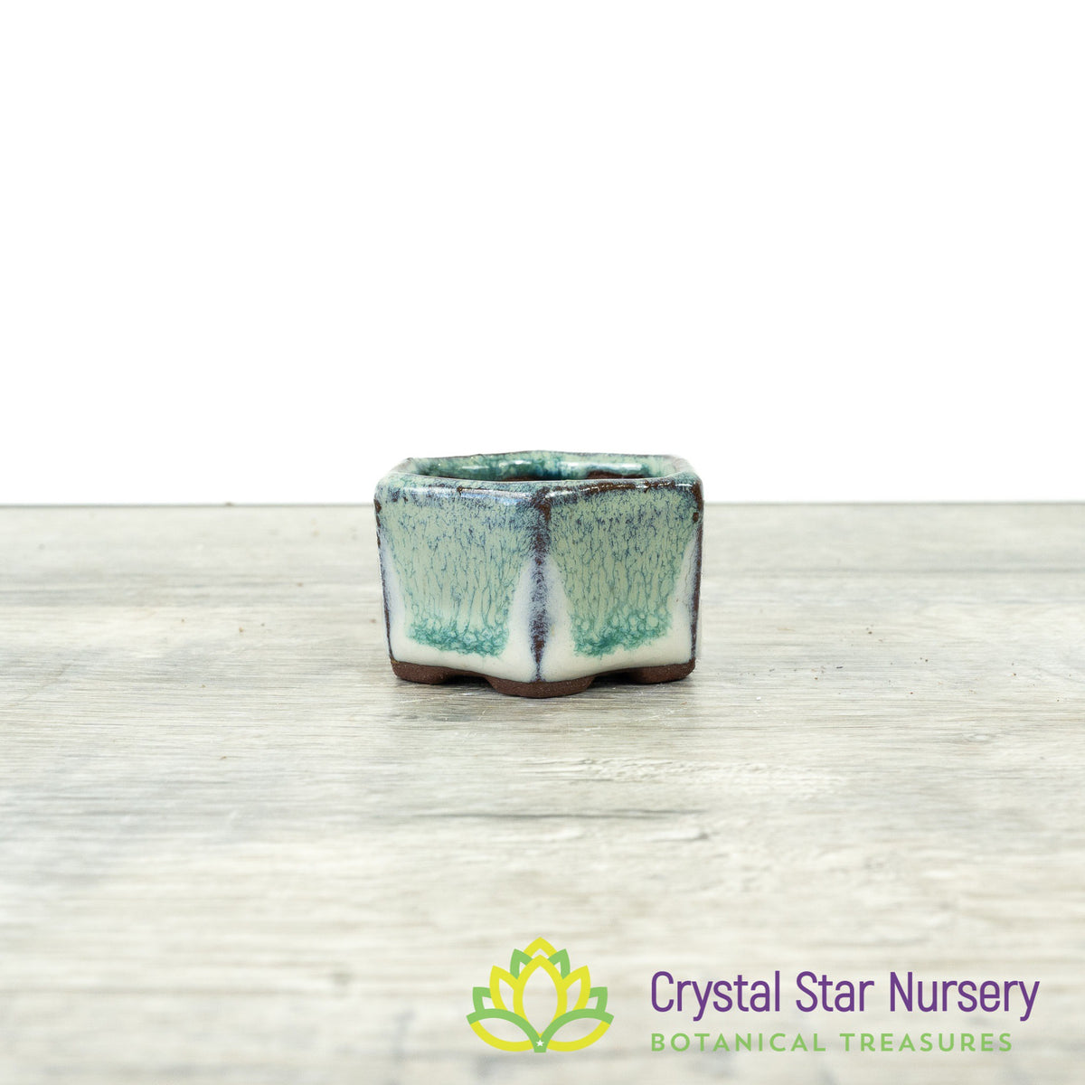 Tiny Clay Glazed Pot (F4)