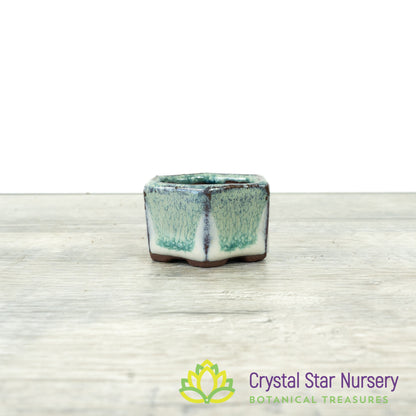 Tiny Clay Glazed Pot (F4)