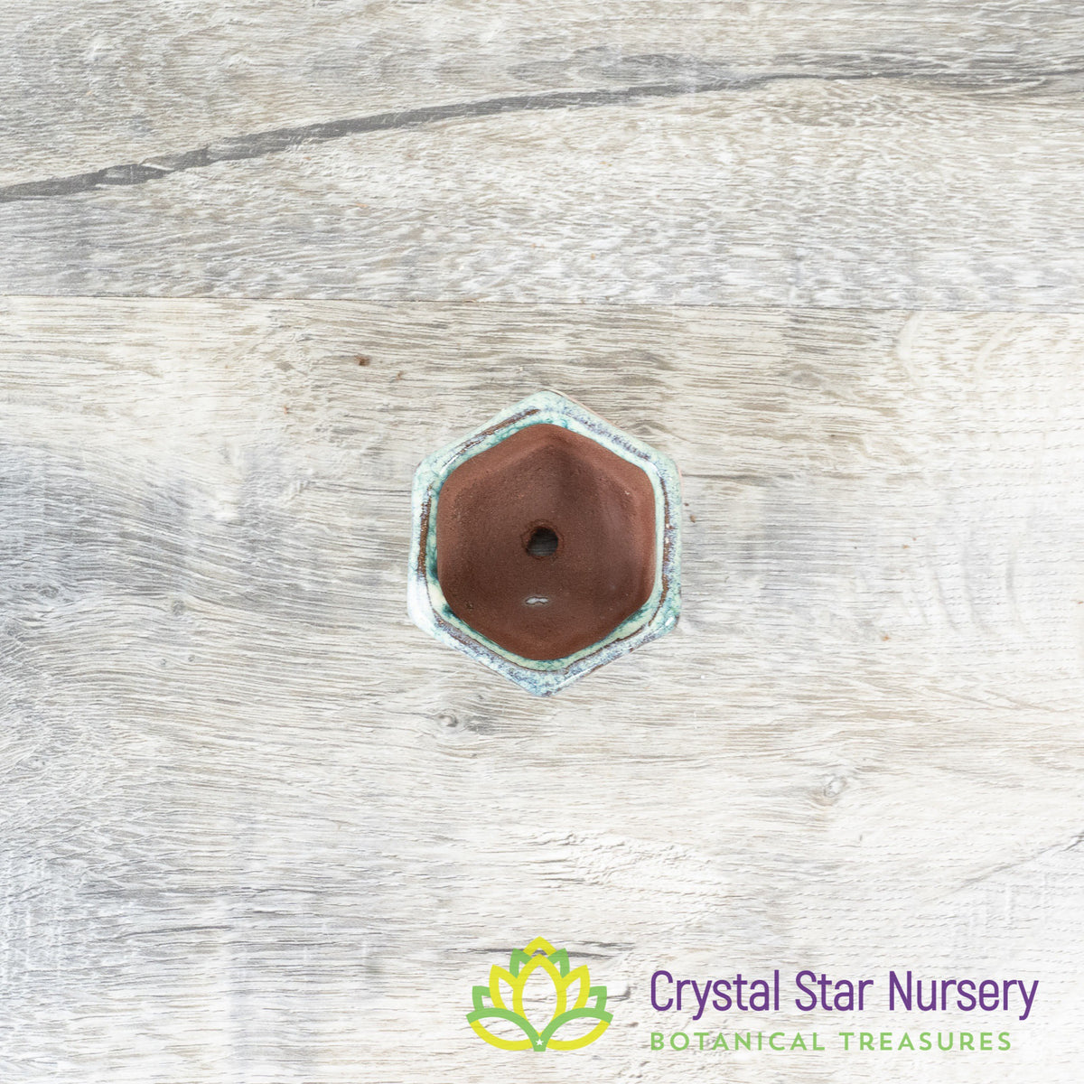 Tiny Clay Glazed Pot (F4)