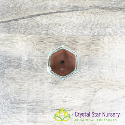 Tiny Clay Glazed Pot (F4)