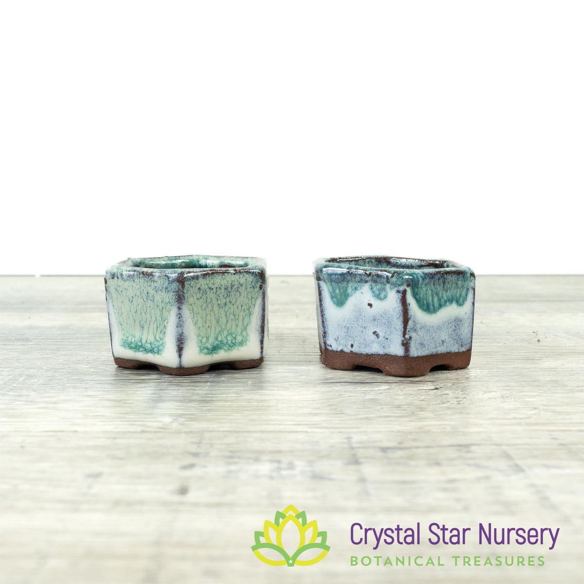 Tiny Clay Glazed Pot (F4)