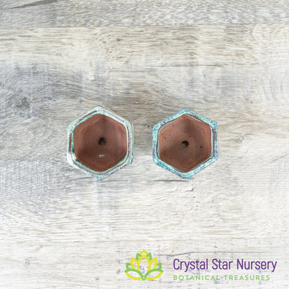 Tiny Clay Glazed Pot (F4)