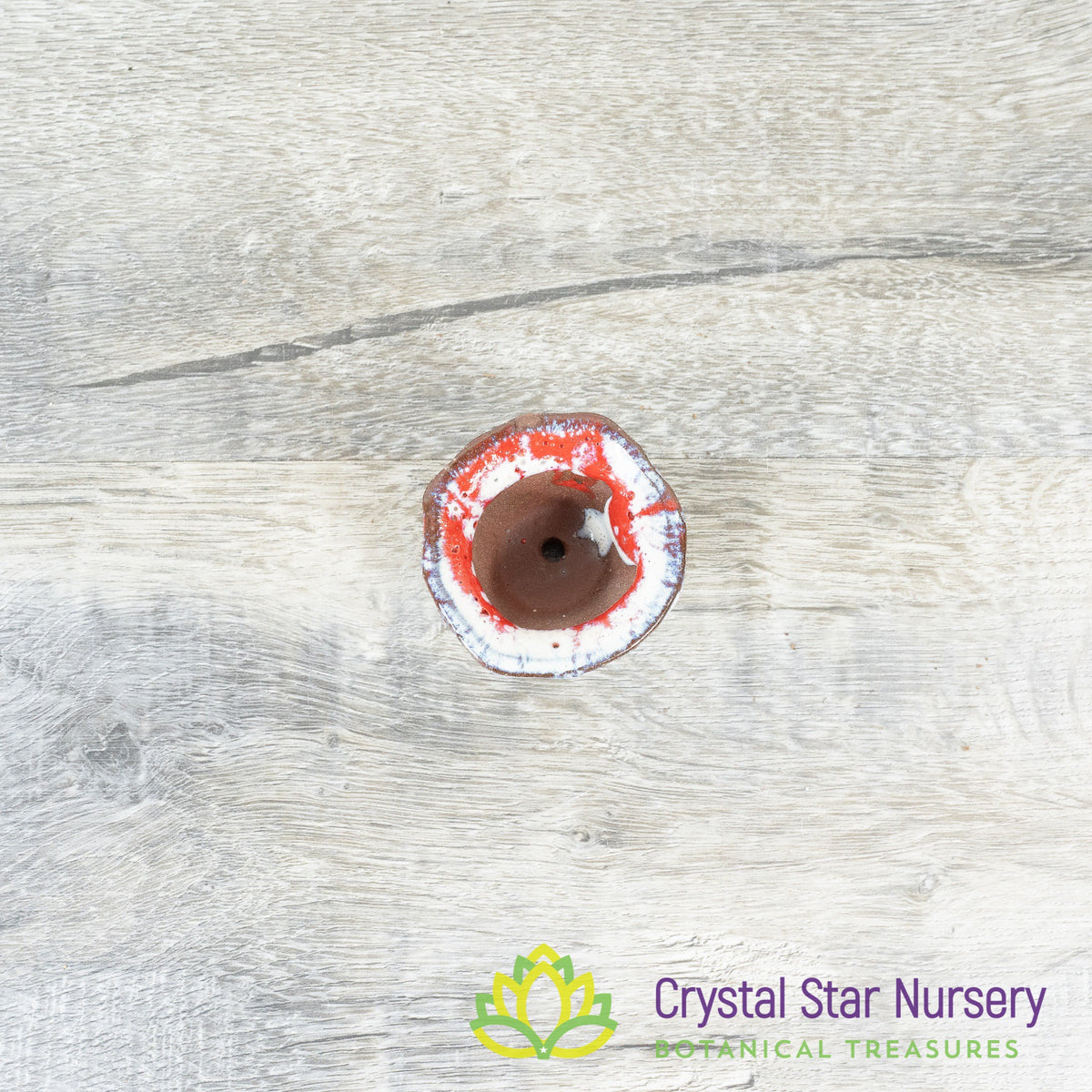 Tiny Clay Glazed Pot (F8)