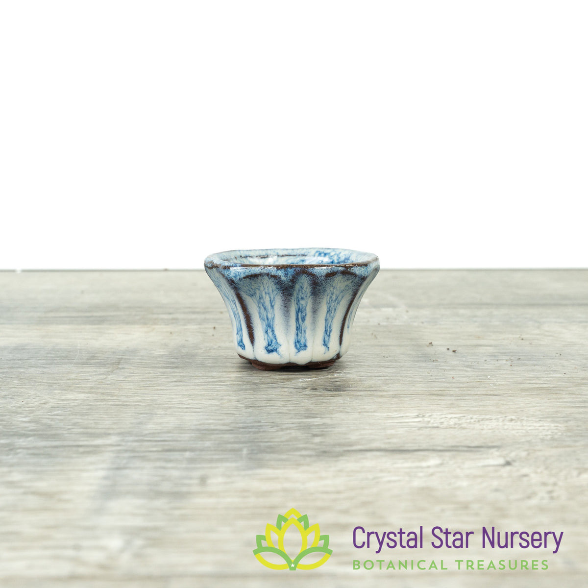 Tiny Clay Glazed Pot (F8)