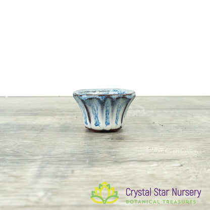 Tiny Clay Glazed Pot (F8)
