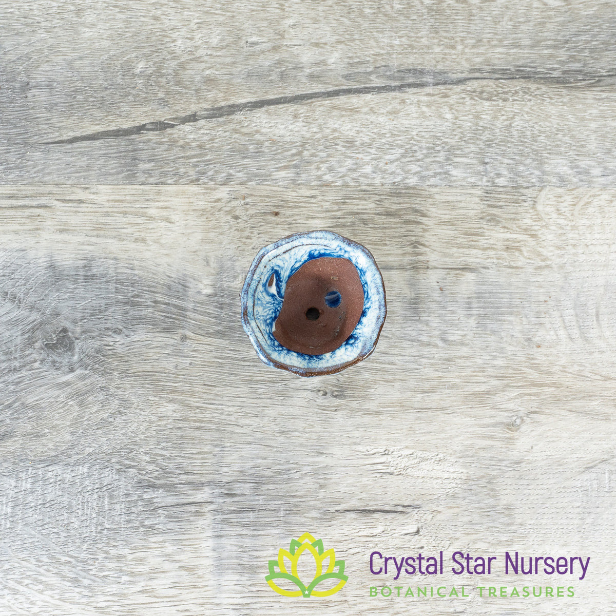 Tiny Clay Glazed Pot (F8)