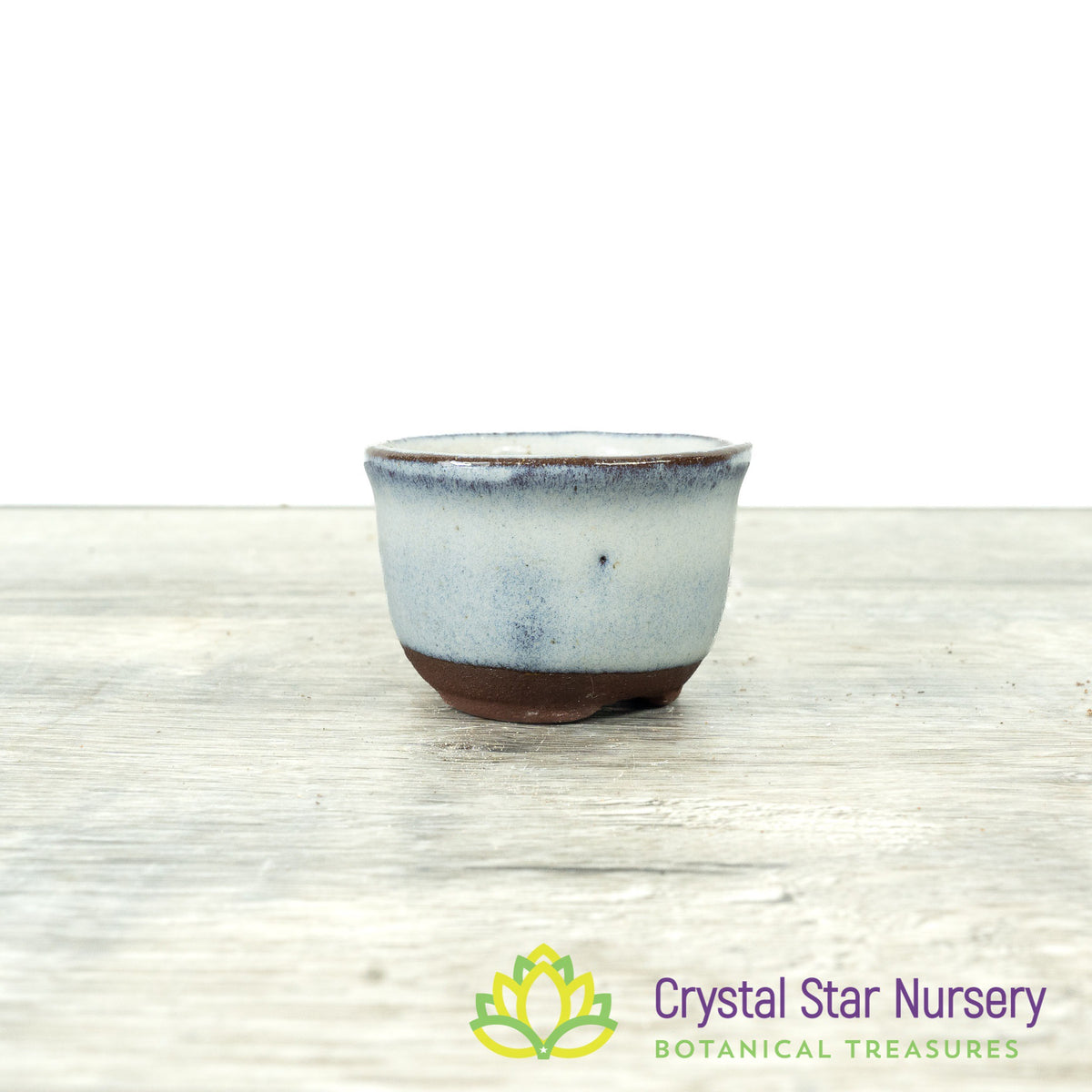 Tiny Clay Glazed Pot (F13)