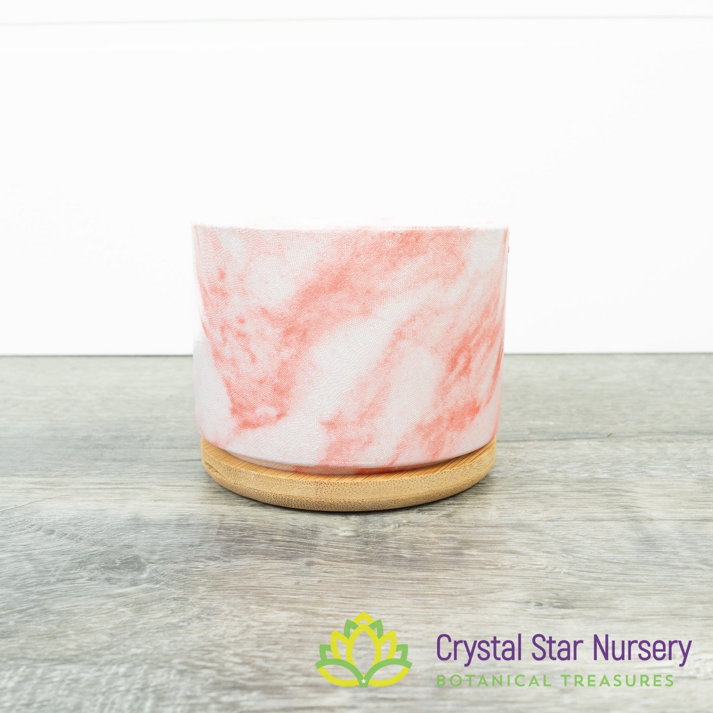Round Pot with Bamboo Tray