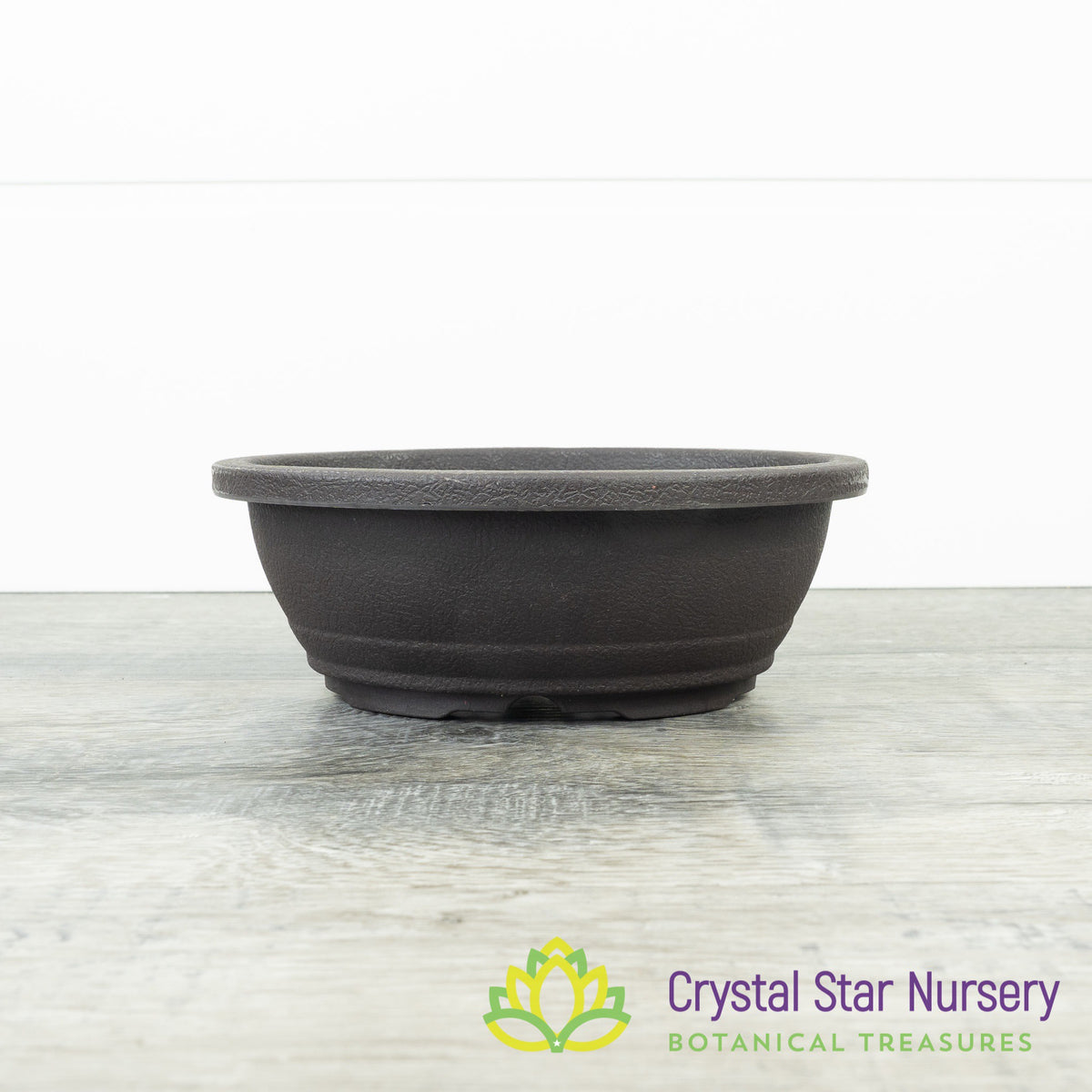 Brown Oval Plastic Bonsai Training Pot