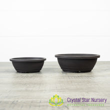 Brown Oval Plastic Bonsai Training Pot