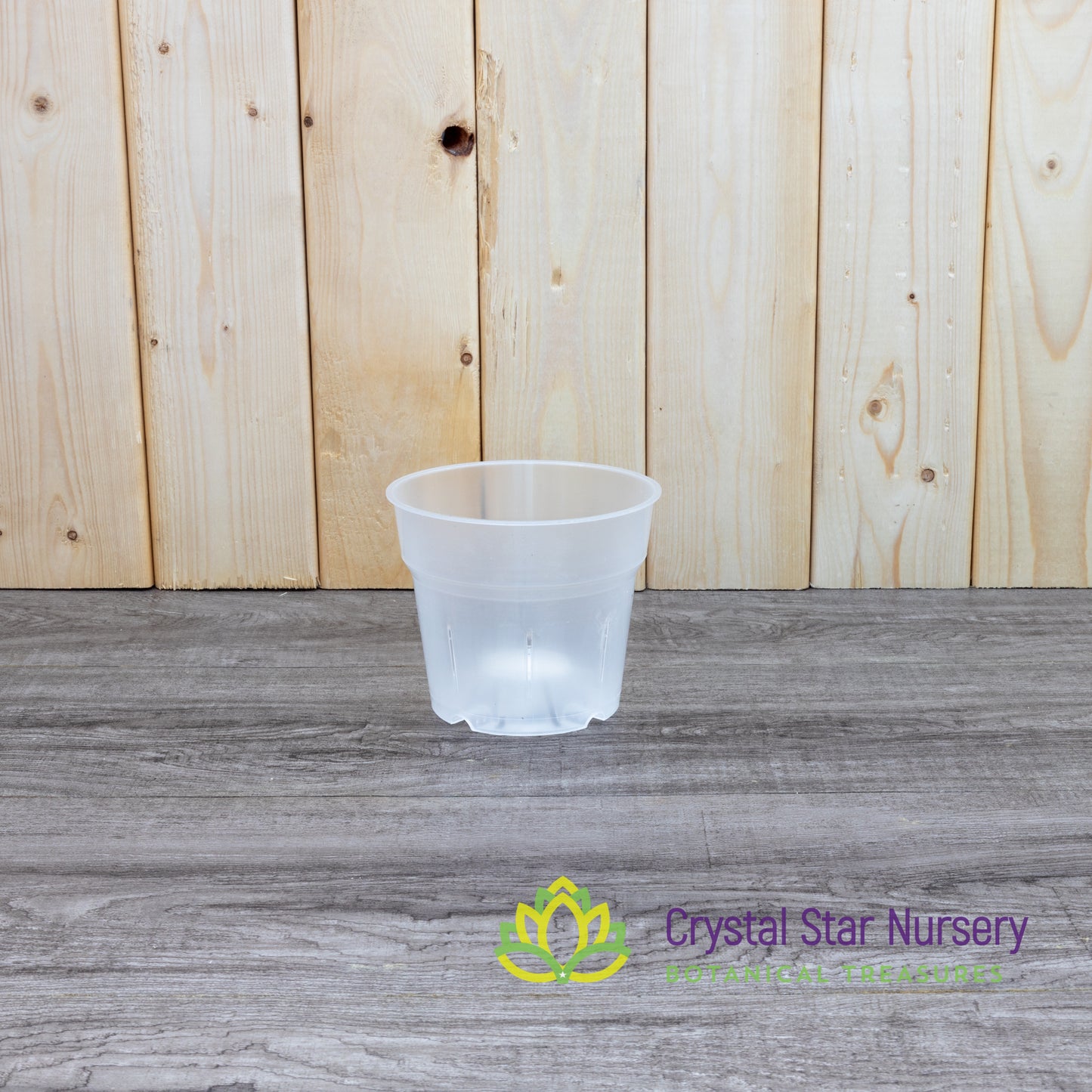 Round Clear Plastic Pots