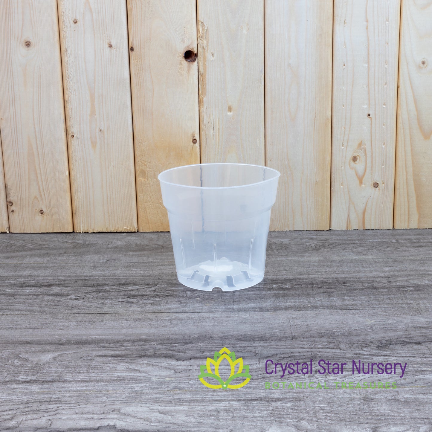 Round Clear Plastic Pots