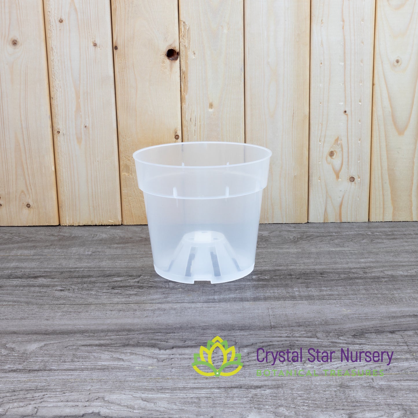 Round Clear Plastic Pots