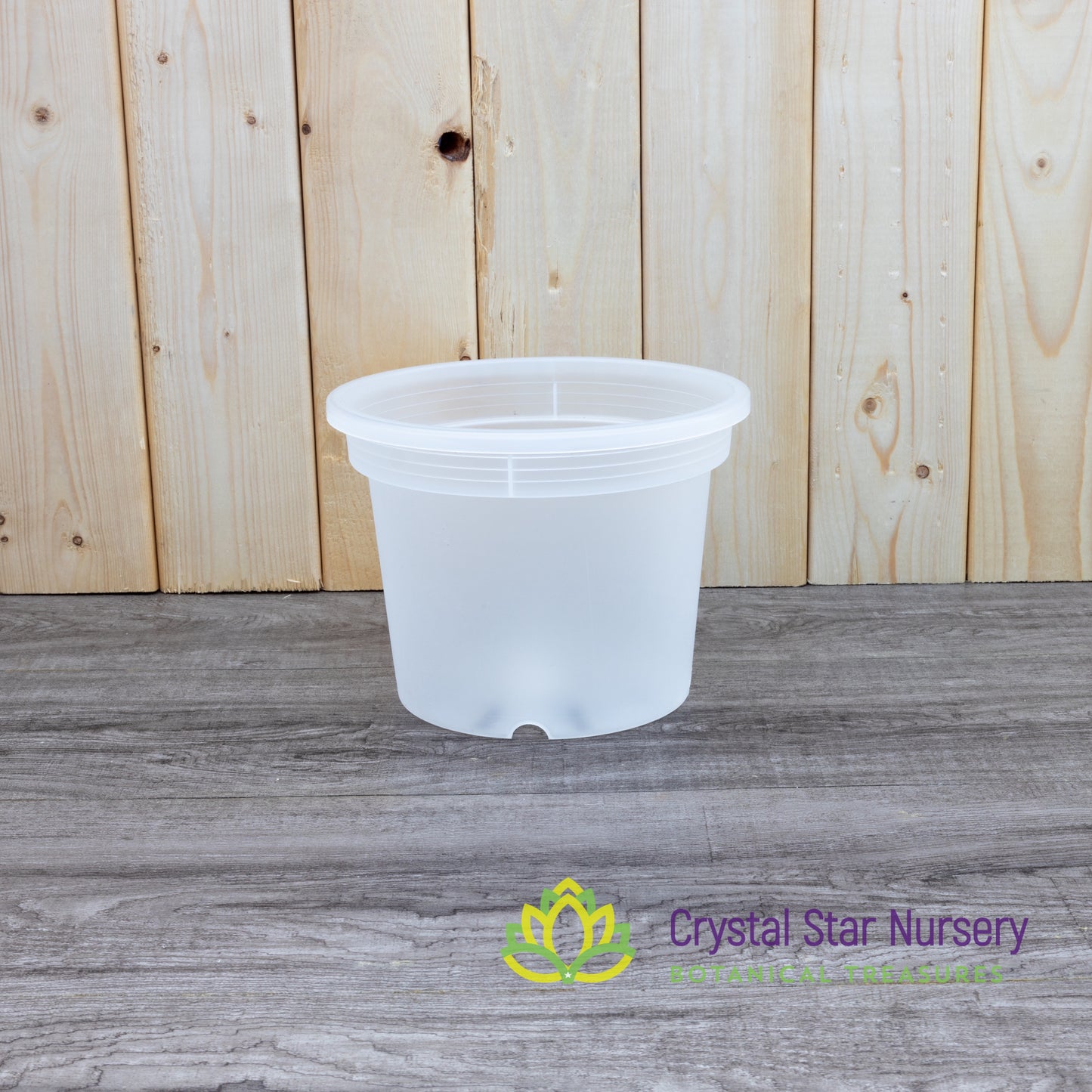 Round Clear Plastic Pots