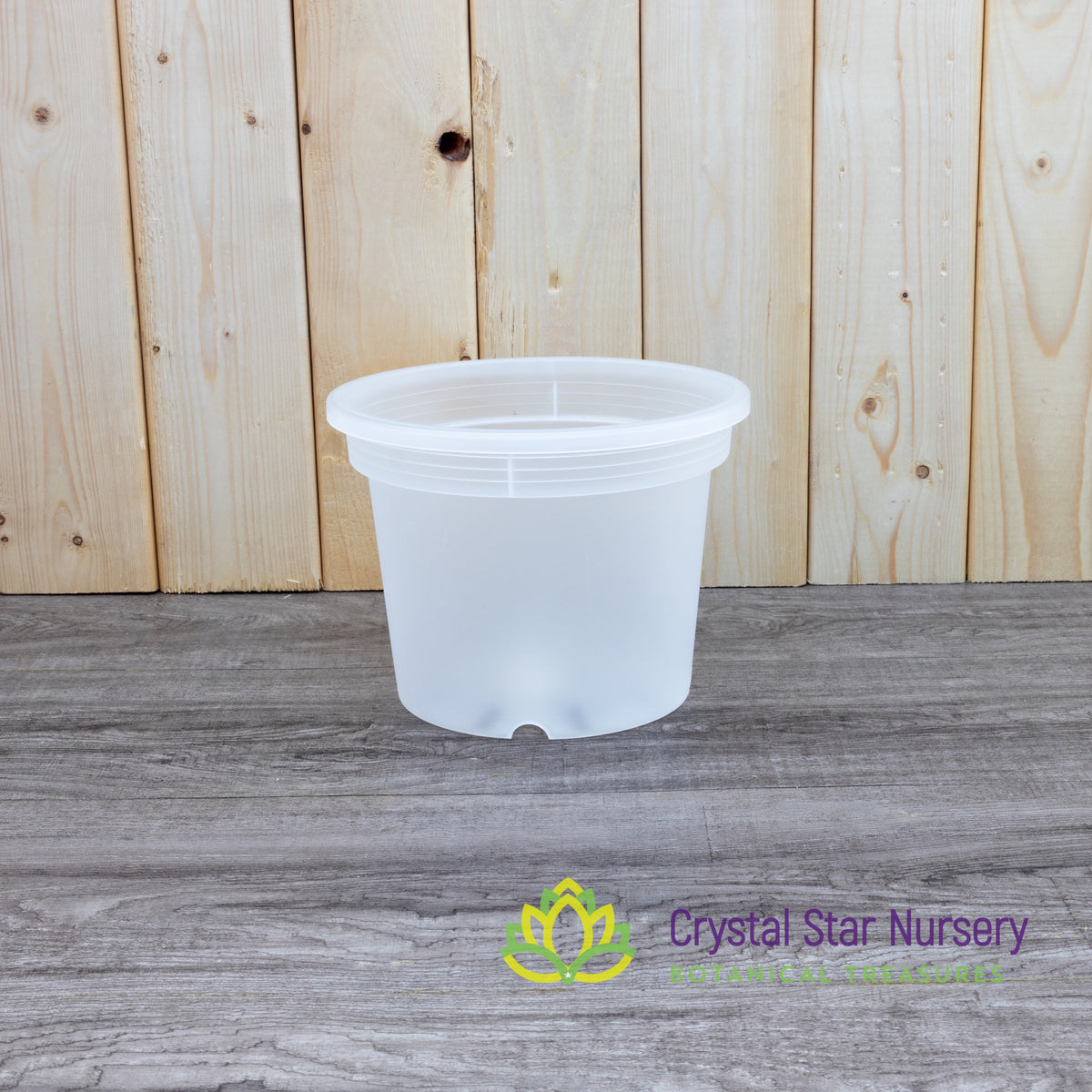 Round Clear Plastic Pots