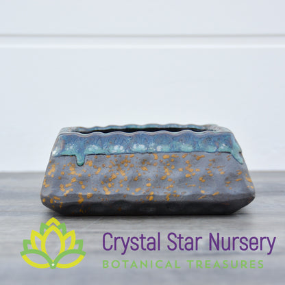 Gold and Teal Ceramic Pot Collection
