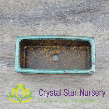 Gold and Teal Ceramic Pot Collection