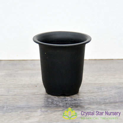 Tall Round Hard Plastic Pot with Flare Top