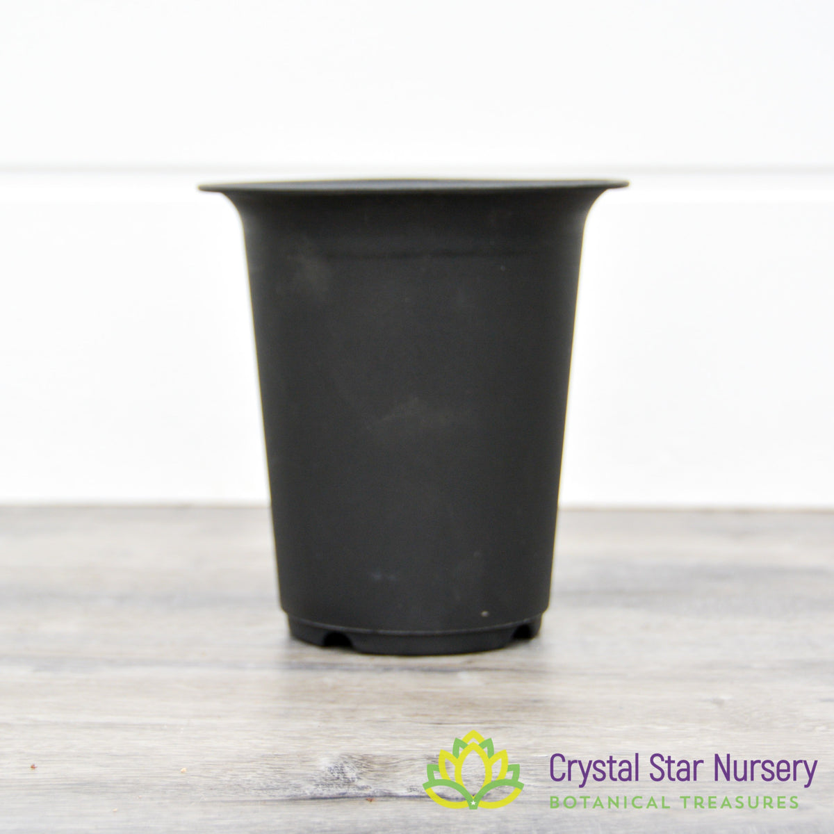Tall Straight Hard Plastic Pot with Flare Top