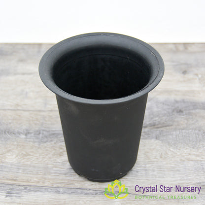 Tall Straight Hard Plastic Pot with Flare Top
