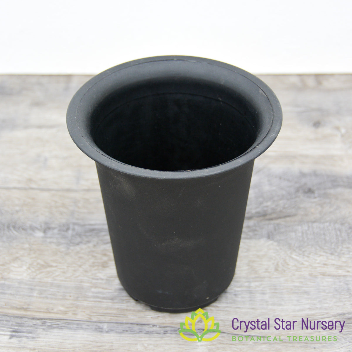 Tall Straight Hard Plastic Pot with Flare Top